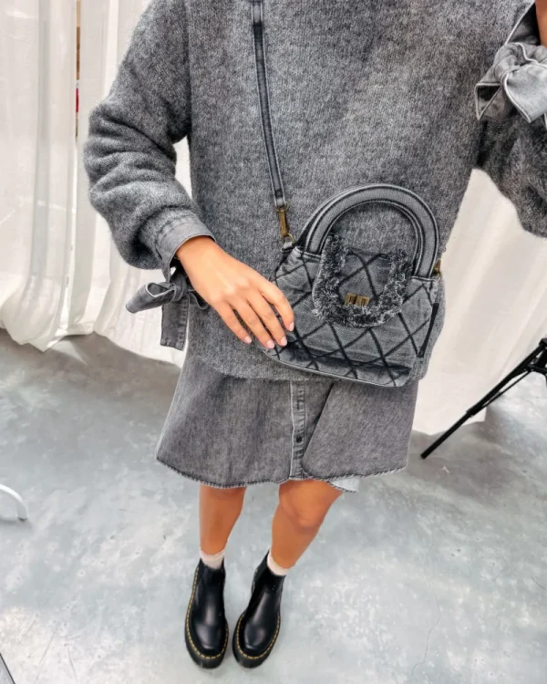 By Lenz Bags | DARCY DENIM BAG - GREY