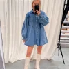 By Lenz Dresses | DENIM LOVE DRESS - DARK BLUE