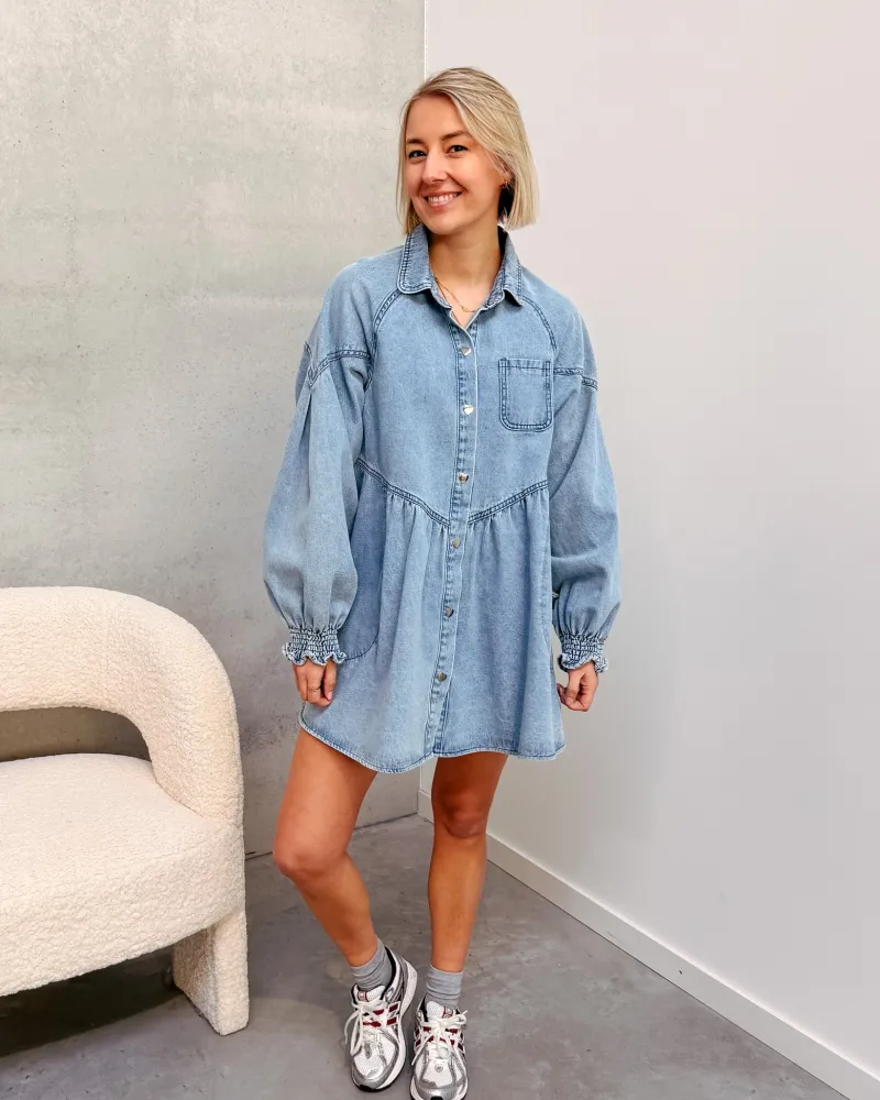 denim_love_dress__light_b_7.webp By Lenz Dresses | DENIM LOVE DRESS - LIGHT BLUE