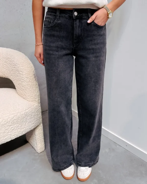 By Lenz Jeans/Trousers | DONNY DAD FIT JEANS - GREY