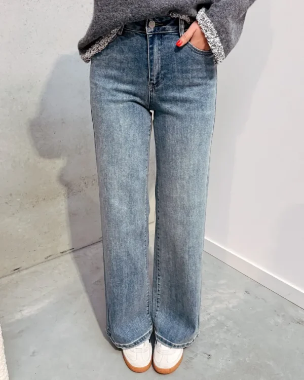 By Lenz Jeans/Trousers | ELLA STRAIGHT JEANS - BLUE