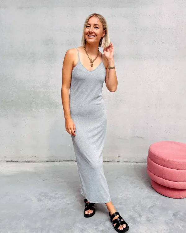 By Lenz Dresses | EMILY GREY STRAP DRESS