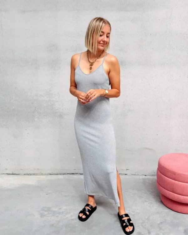 By Lenz Dresses | EMILY GREY STRAP DRESS
