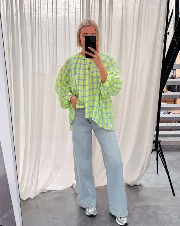 By Lenz Tops | FAUVE FLUO BLOUSE