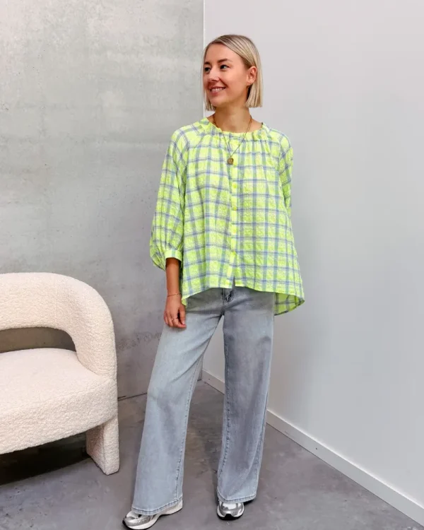 By Lenz Tops | FAUVE FLUO BLOUSE