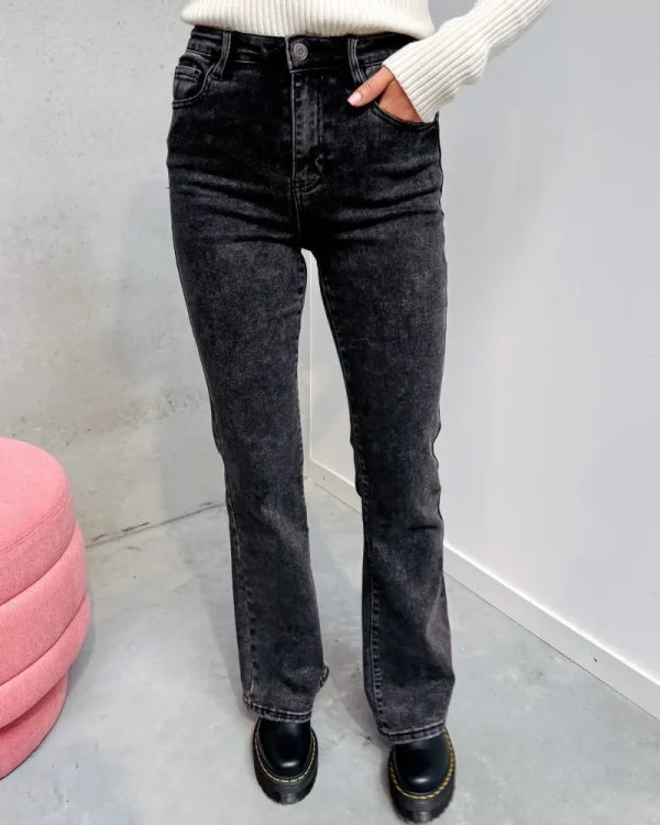 By Lenz Jeans/Trousers | FIONA FLARED JEANS - GREY