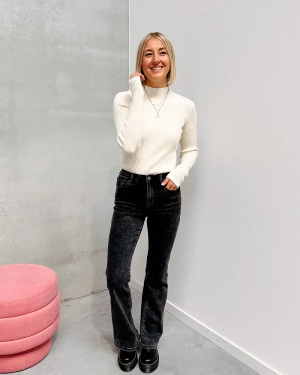 By Lenz Jeans/Trousers | FIONA FLARED JEANS - GREY