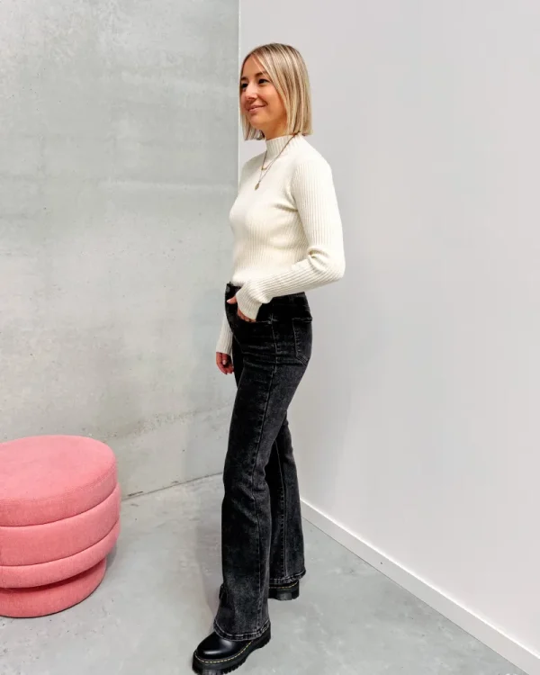 By Lenz Jeans/Trousers | FIONA FLARED JEANS - GREY