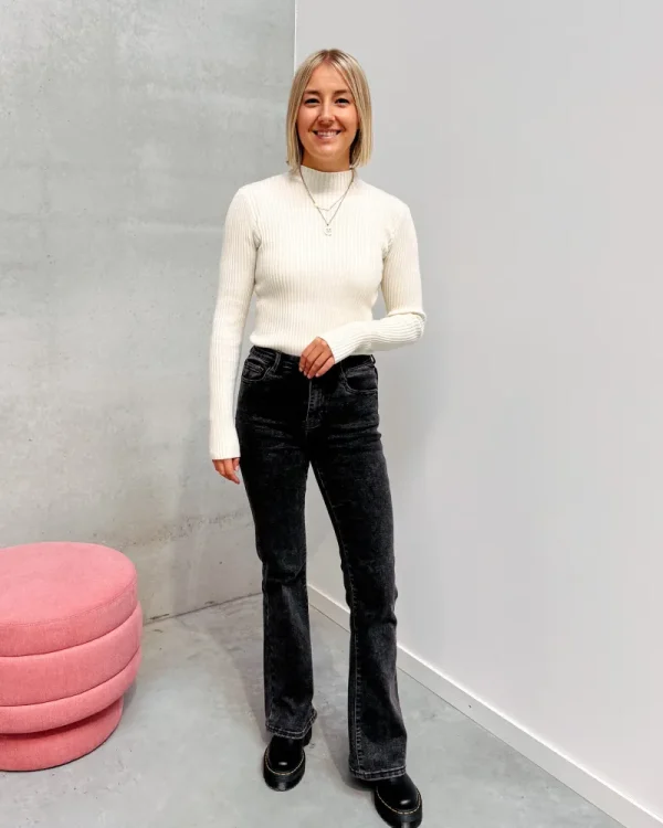 By Lenz Jeans/Trousers | FIONA FLARED JEANS - GREY