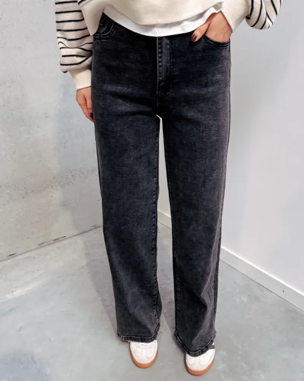 By Lenz Jeans/Trousers | GINA WASHED GREY DAD JEANS