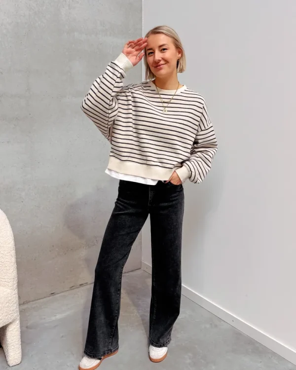 By Lenz Jeans/Trousers | GINA WASHED GREY DAD JEANS