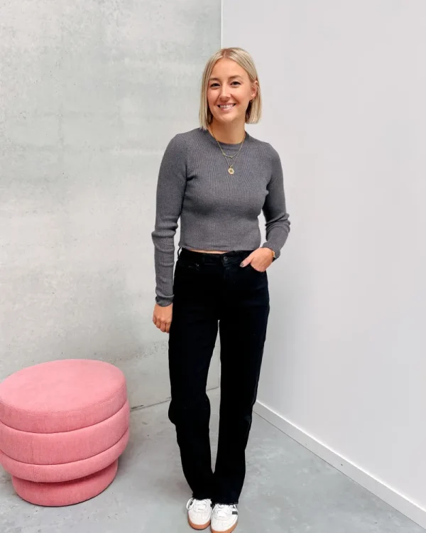 By Lenz Jeans/Trousers | GIZÈLE STRAIGHT JEANS - BLACK