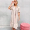 By Lenz Dresses | HAZEL CHECKED DRESS - LILA/YELLOW