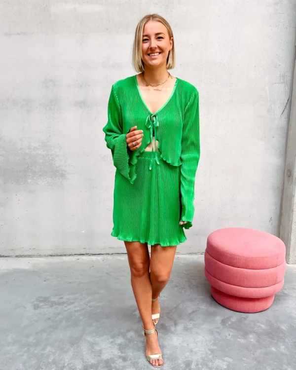 By Lenz Skirts/Shorts | JACKIE PLEATED SKIRT - GREEN