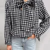 By Lenz Tops | JESSY BLOUSE - BLACK/WHITE