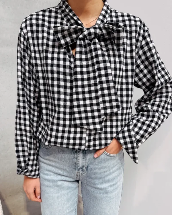 By Lenz Tops | JESSY BLOUSE - BLACK/WHITE