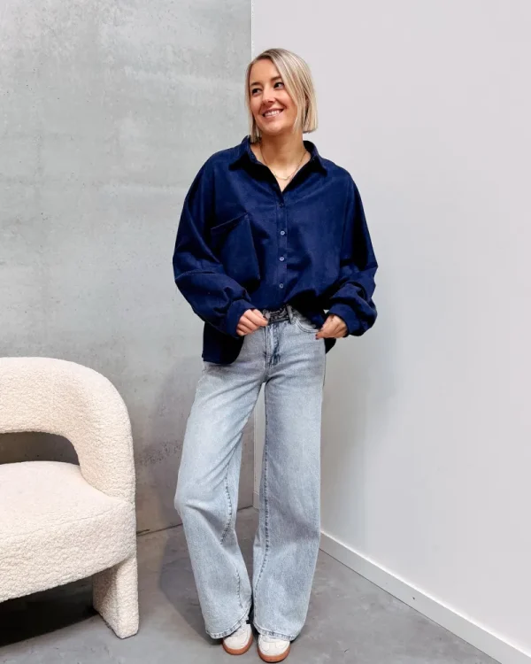 By Lenz Tops | JUDI SOFTEST BLOUSE - DARK BLUE