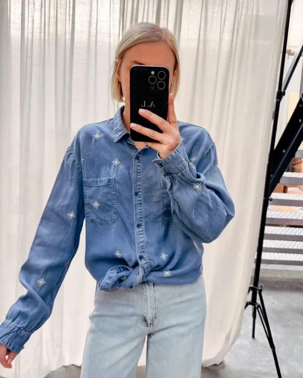 By Lenz Tops | KAYA DENIM SHIRT