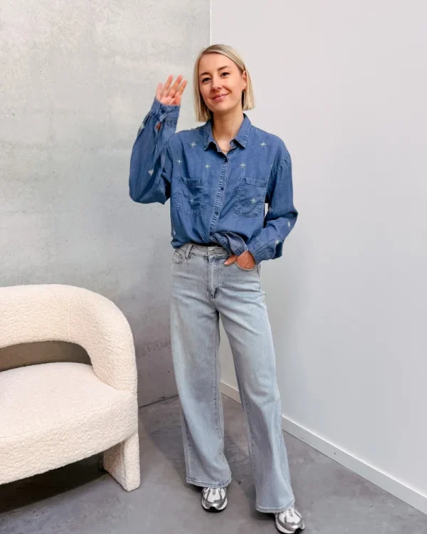 By Lenz Tops | KAYA DENIM SHIRT