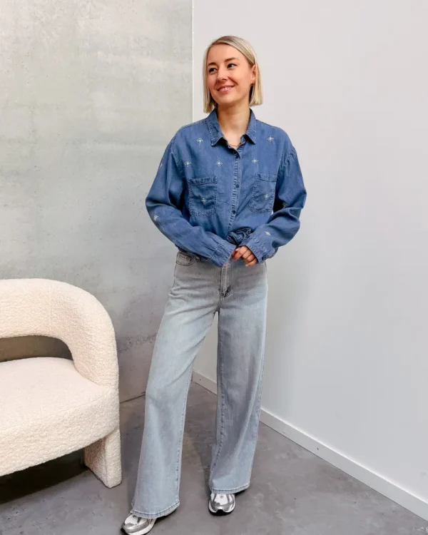 By Lenz Tops | KAYA DENIM SHIRT