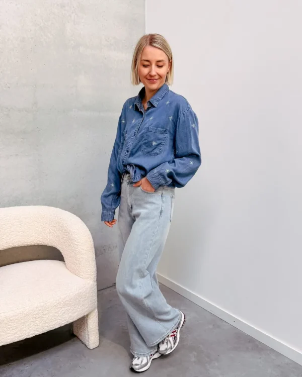By Lenz Tops | KAYA DENIM SHIRT