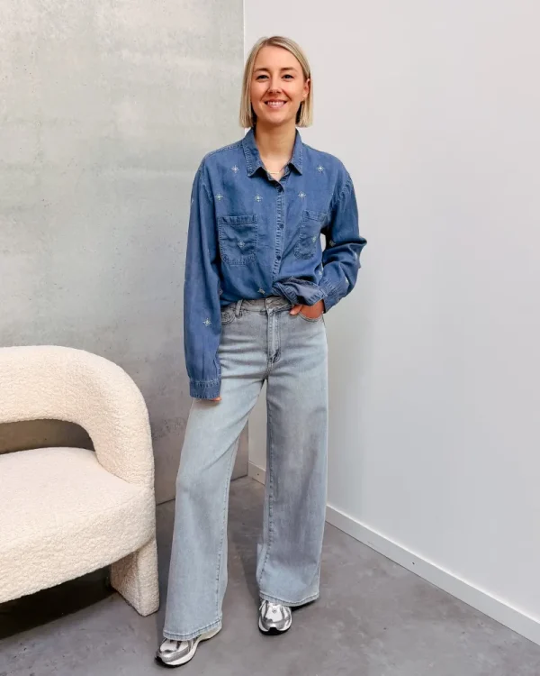 By Lenz Tops | KAYA DENIM SHIRT