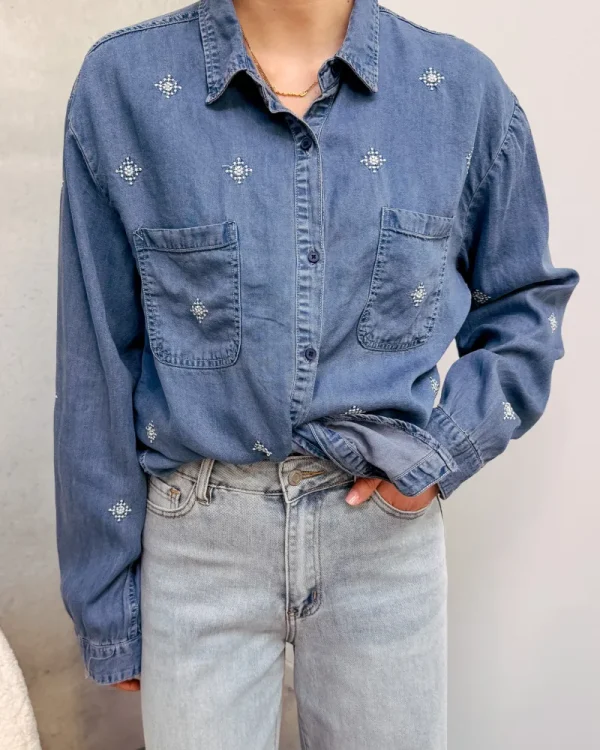 By Lenz Tops | KAYA DENIM SHIRT