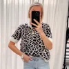 By Lenz Skirts/Shorts | LAILA LEOPARD SHORT SLEEVE KNIT