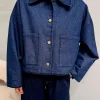 By Lenz Jackets | LAUREN DARK JEANS JACKET