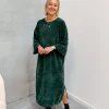 By Lenz Dresses | LOT VELOURS DRESS - DARK GREEN