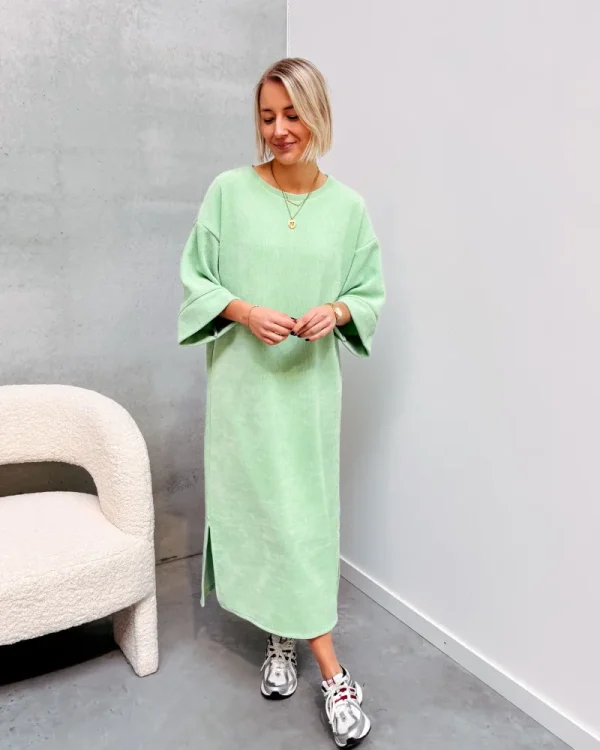 By Lenz Dresses | LOT VELOURS DRESS - GREEN