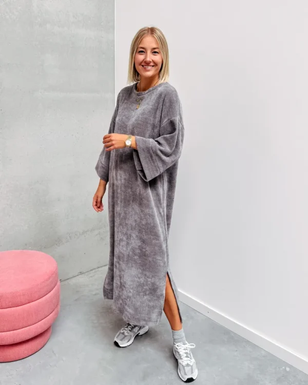 By Lenz Dresses | LOT VELOURS DRESS - GREY