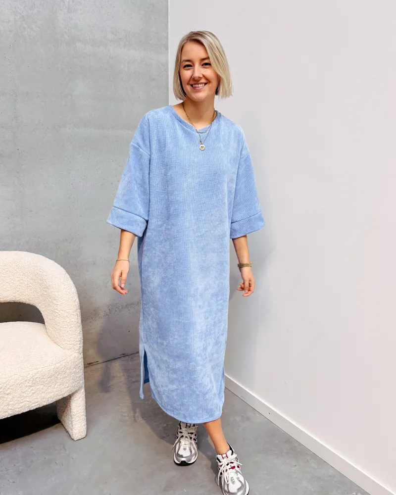 lot_velours_dress__light__0.webp By Lenz Dresses | LOT VELOURS DRESS - LIGHT BLUE