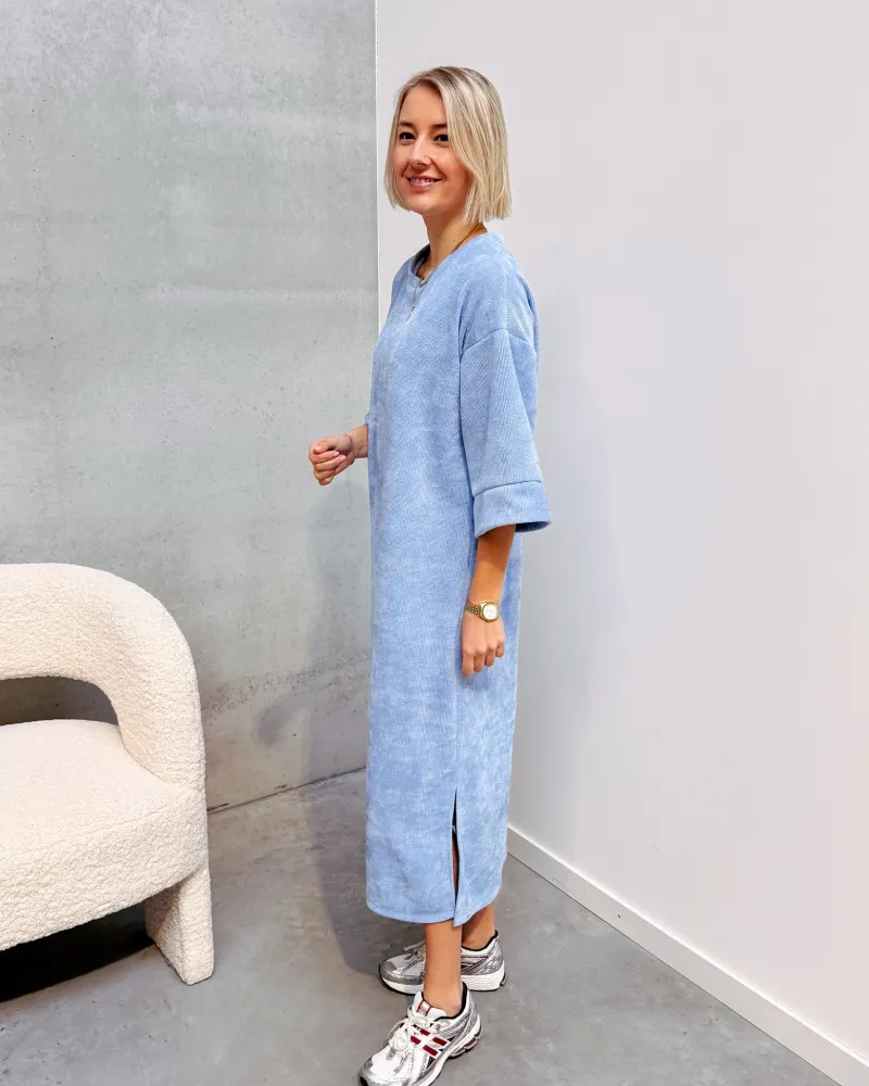 lot_velours_dress__light__2.webp By Lenz Dresses | LOT VELOURS DRESS - LIGHT BLUE