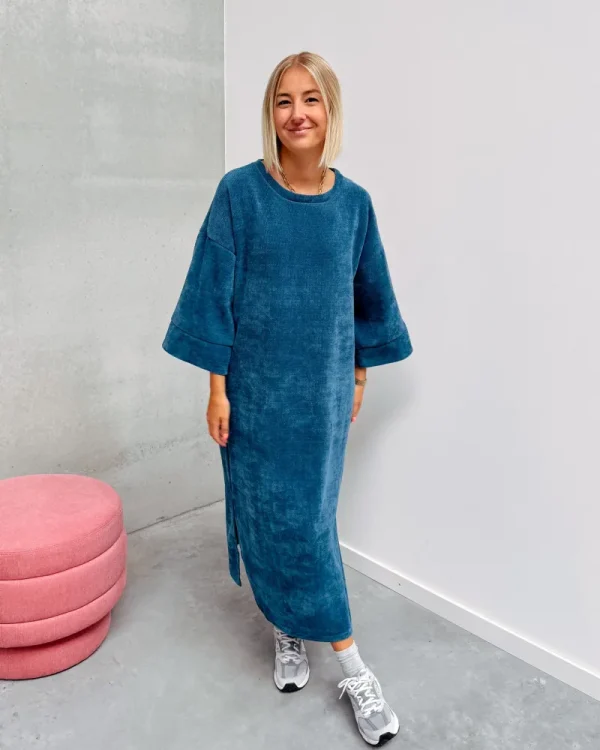 By Lenz Dresses | LOT VELOURS DRESS - PETROL