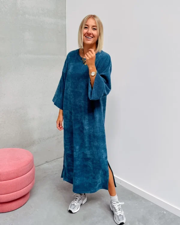 By Lenz Dresses | LOT VELOURS DRESS - PETROL