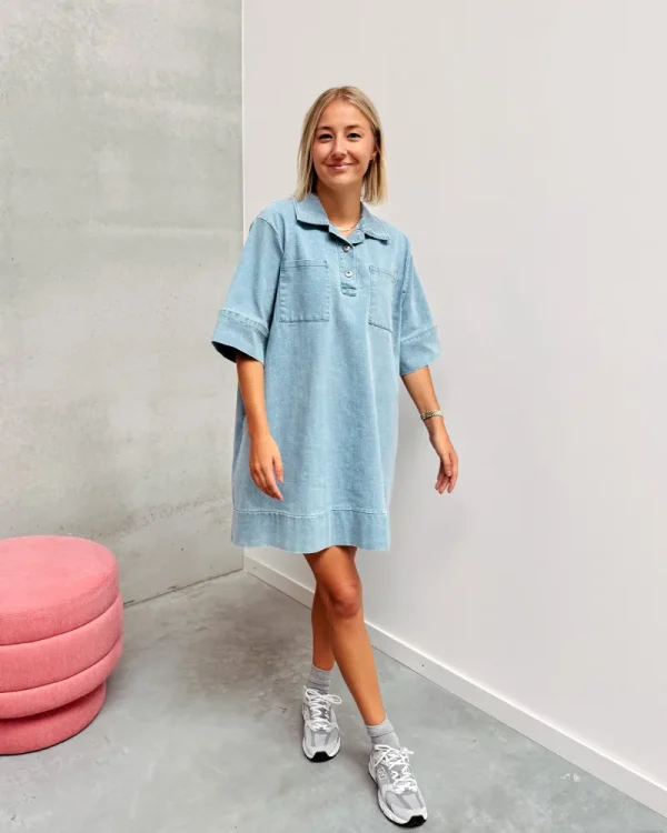 By Lenz Dresses | MARA DENIM DRESS - LIGHT BLUE