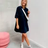 By Lenz Dresses | MARA DENIM DRESS - MIDNIGHT BLUE