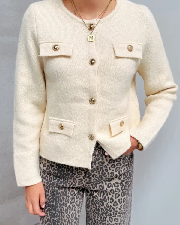 By Lenz Jackets | MEGAN CARDIGAN - BEIGE