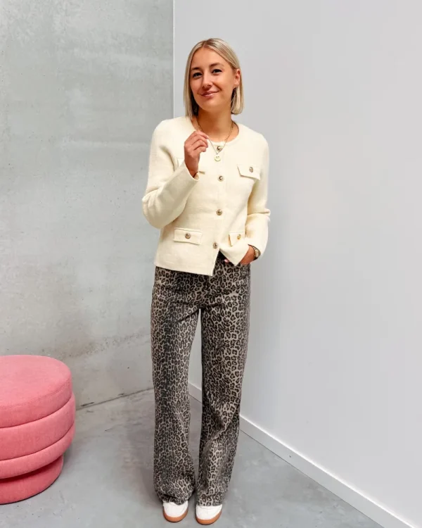 By Lenz Jackets | MEGAN CARDIGAN - BEIGE