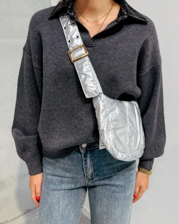 By Lenz Bags | METALLIC MUSE BAG - SILVER