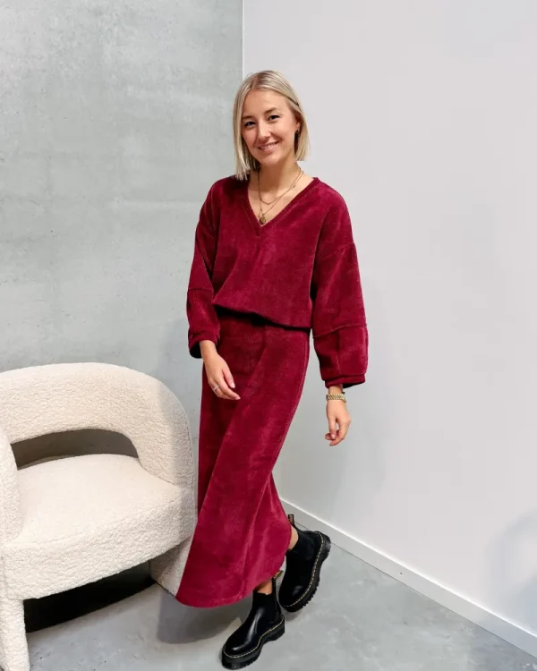 By Lenz Homewear/Comfy Sets | MIKAYLA SET - BURGUNDY