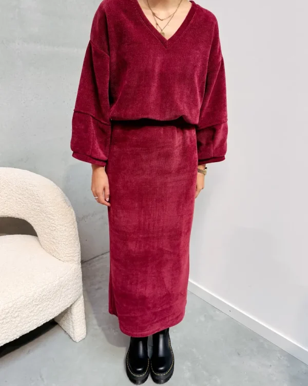 By Lenz Homewear/Comfy Sets | MIKAYLA SET - BURGUNDY
