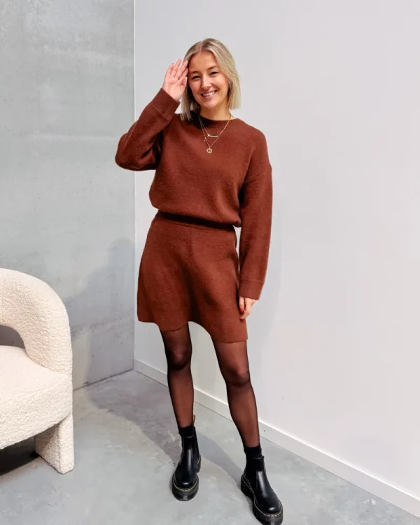 By Lenz Homewear/Comfy Sets | MIRA COMFORT SET - BROWN