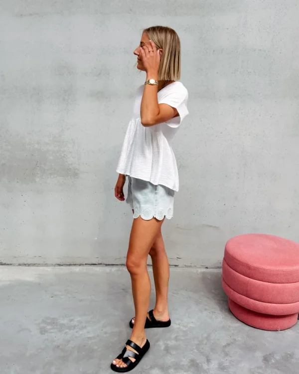 By Lenz Tops | MYLEE TETRA BLOUSE - WHITE