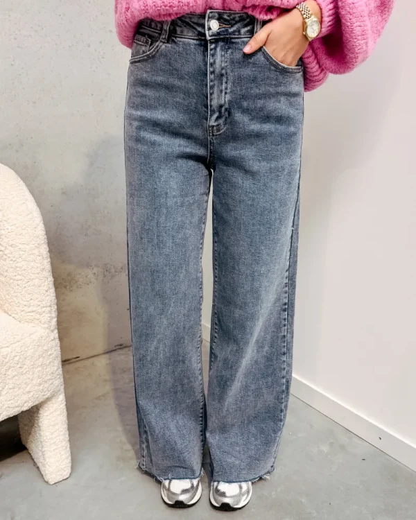 By Lenz Jeans/Trousers | NOA CUT OFF JEANS - BLUE