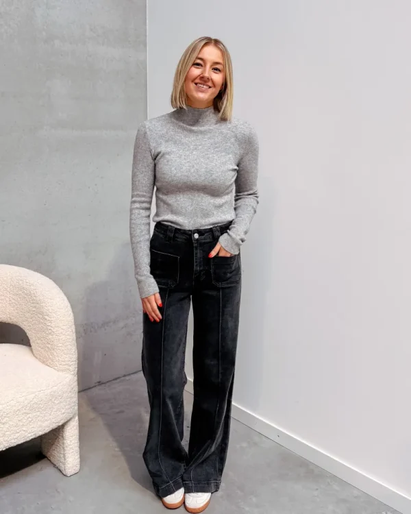 By Lenz Tops | NOOR FITTED TOP - GREY