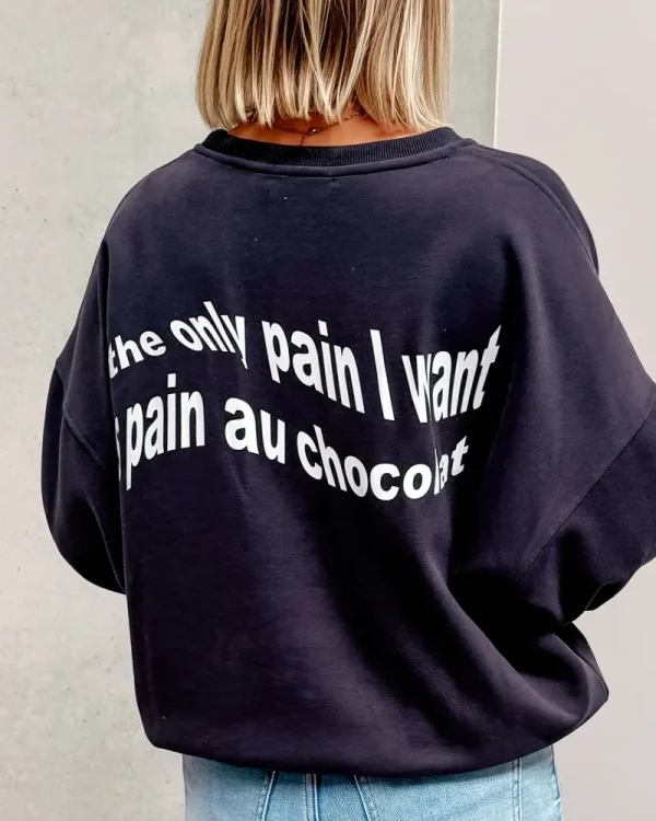 By Lenz Sweaters | PAIN AU CHOCOLAT - BLUE
