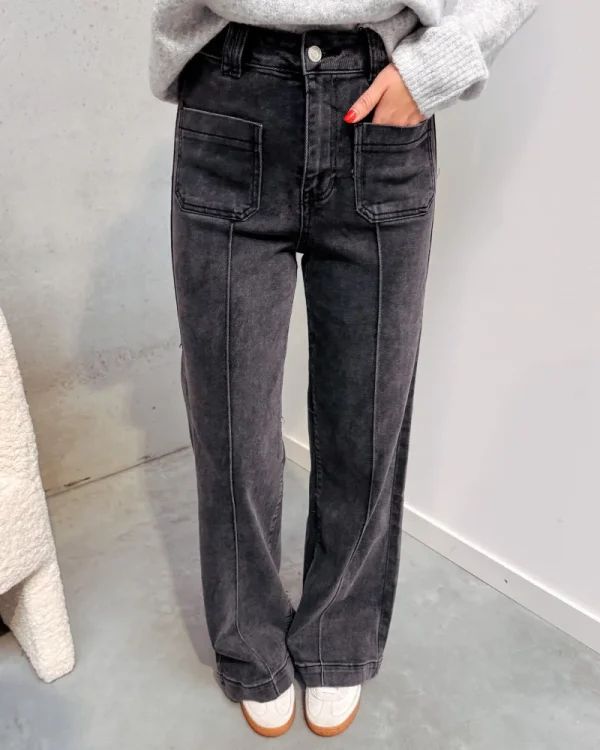 By Lenz Jeans/Trousers | REBEL JEANS - GREY
