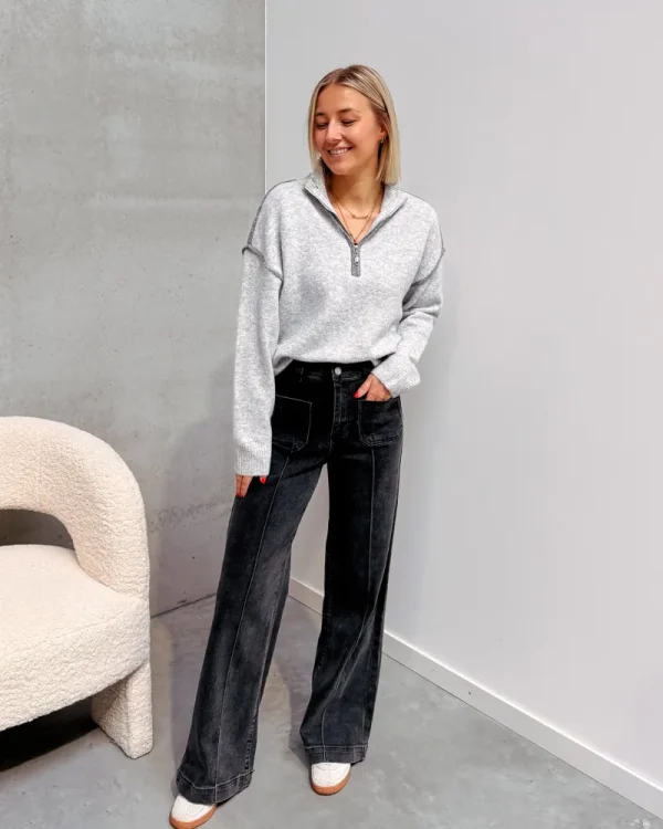 By Lenz Jeans/Trousers | REBEL JEANS - GREY